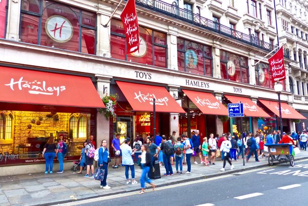 Hamleys the biggest toy store in London!