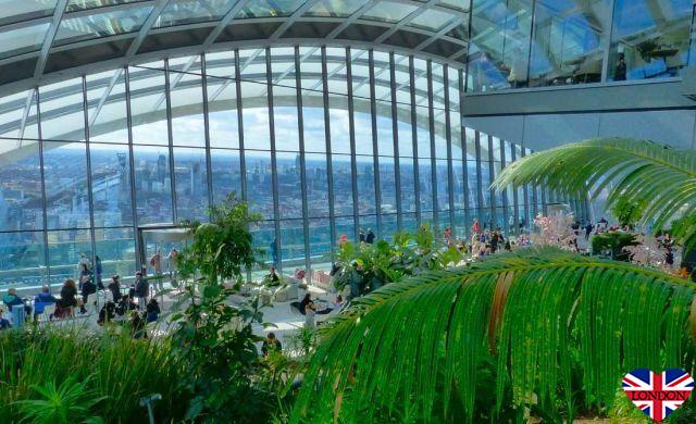 Sky Garden: a panoramic view of the most beautiful monuments in London