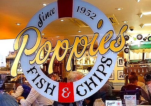 Restaurant Poppies: the fabulous fish and chips