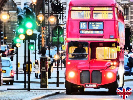 Routemaster sightseeing London in a red double-decker bus