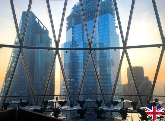 Helix the panoramic restaurant at the Gherkin 